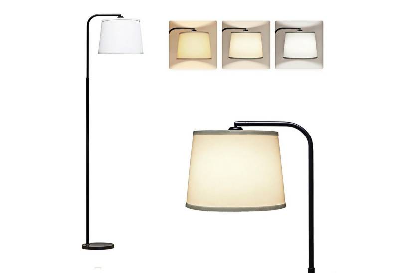 Tukrool Stehlampe Standleuchten,Bogenlampe 166cm,Dimmbar LED Stehleuchte mit Fußschalter, Stehlampen mit 3 Farbtemperaturen,für Schlafzimmer und Lesen,Büro von Tukrool