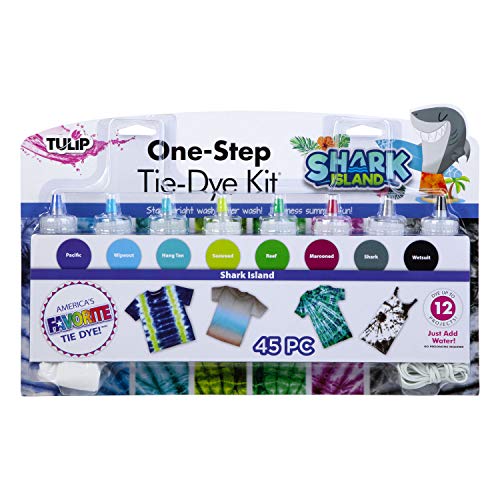 Tulip One-Step Tie-Dye Kit 40972 8 Vibrant Colors Shark island 45pcs, One size Tulip One-Step Tie-Dye Kit 40972 8 Vibrant Colors Shark island 45pcs, One size von Tulip One-Step Tie-Dye Kit