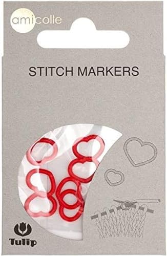 Tulip AC-007E Stitch Markers, Red, L von Tulip