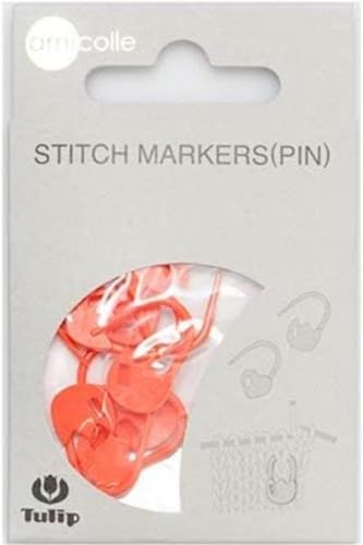 Tulip AC-028E Stitch Markers, Orange, Einheitsgröße von Tulip