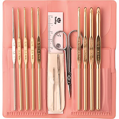 Tulip Classic Häkelnadel Set, pink, 1,8-6 mm 110061 von Tulip