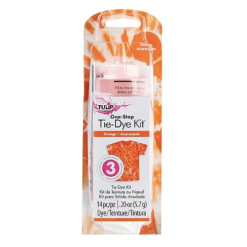 Tulip One-Color Tie Dye Kit Batikfärbung, Orange/Abendrot im Zickzackmuster (Sunset Chevron), 79 von Tulip