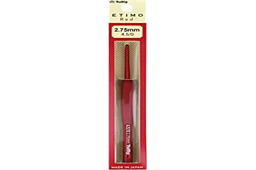 Tulip TED-045E Crochet Hook, Red, 2.75MM von Tulip