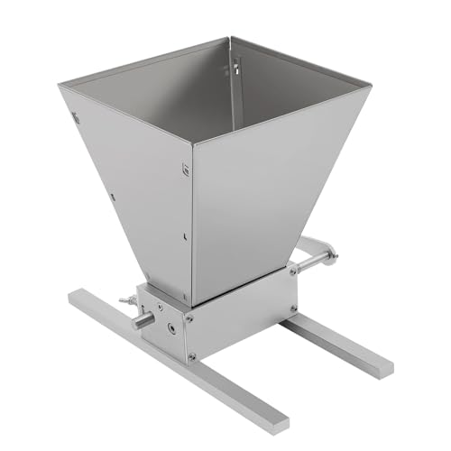 Manuell Getreidemühlen, Getreidemühle Verstellbar Getreidequetsche Malzmühle Futtermühle Grain Maismühle mit Aluminium-Streifen, für Gerste, Weizen und anderen Körnern Silber Manuell Getreidemühlen, Getreidemühle Verstellbar Getreidequetsche Malzmühle Futtermühle Grain Maismühle mit Aluminium-Streifen, für Gerste, Weizen und anderen Körnern Silber von TuliperMood