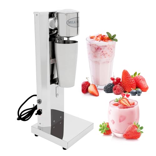 Standmixer, 650ML Elektrisch Milchshakemaschine Eiweißshaker Barmixer Cocktailshaker, Milch Einkopf Eiweiß Shaker milchshake mixer Drink, für Milchshakes Fitness Drinks, Milchtee-Läden Cafés von TuliperMood