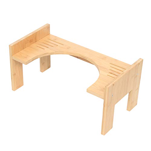 Toilettenhocker Holz, Badezimmer Toilettenhocker Kinder Erwachsene Bambus WC Trittbrett Toilettenstuhl, Badhocker, Robust und Langlebig, 45 x 25 x 22,5 cm Toilettenhocker Holz, Badezimmer Toilettenhocker Kinder Erwachsene Bambus WC Trittbrett Toilettenstuhl, Badhocker, Robust und Langlebig, 45 x 25 x 22,5 cm von TuliperMood