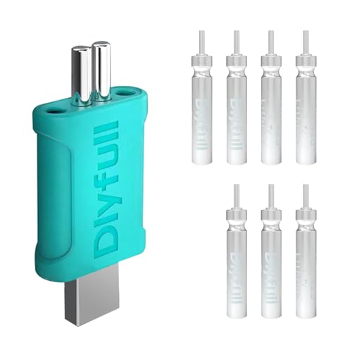 LED Posen Angeln Batterie,9 Stück Wiederaufladbare CR425 USB Angelposen Akku,3.7 V Akku Led Posen Angeln für Angelalarmglocken und Pose kompatibel mit Angelzubehör,langlebig & Schnell Aufladbar von Tulov