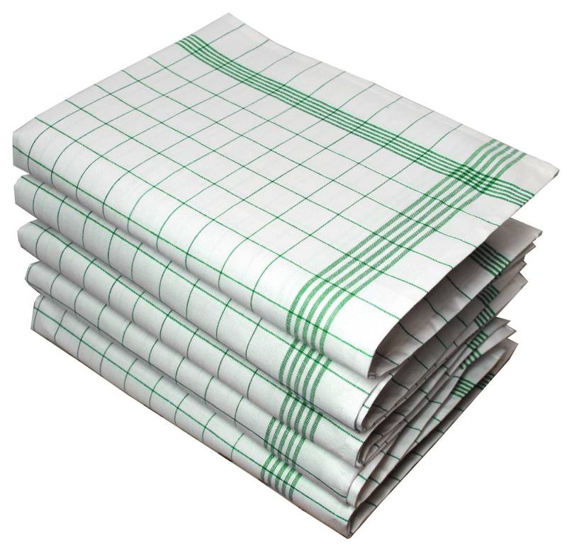 Tulpe Heimtextilien Geschirrtuch 100% Baumwolle XXL 60x80 cm Geschirrtücher, (10er Set), Küchentücher Trockentuch in Farbe blau, grün und gelb von Tulpe Heimtextilien