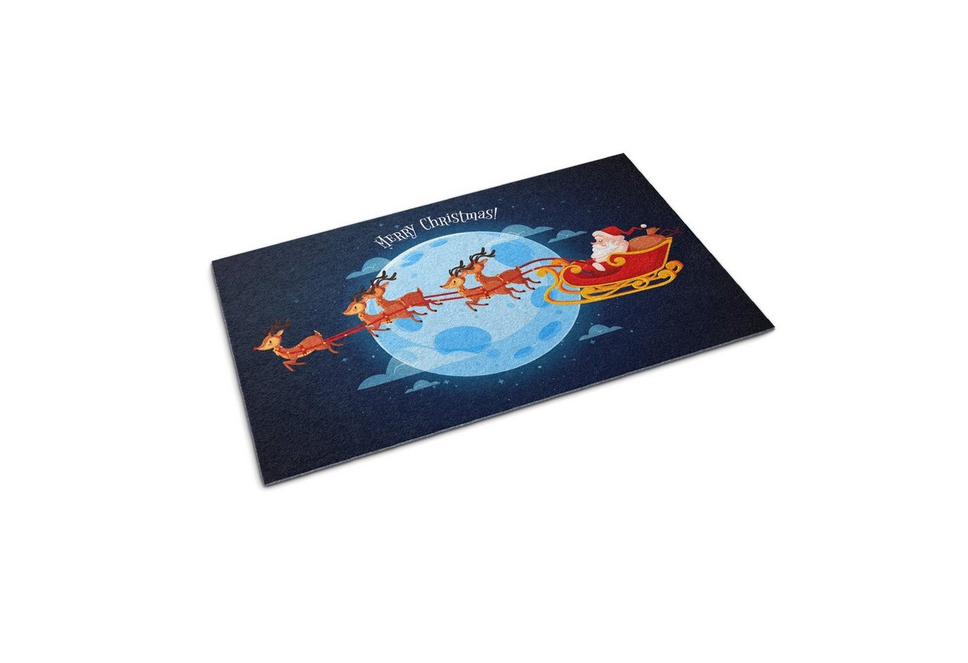 Fußmatte Weihnachten Rutschhemmend XXL Schmutzfangmatte: 150 cm x 100 cm, Tulup von Tulup