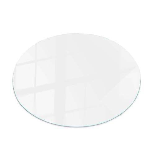 Glasplatte für Tisch ⌀ 50 cm Tafelglas Dekoration für Küche und Esszimmer Gehärtetes Glas Modernes Design Auswechselbare Platte Geschliffene Kanten - Motiv Weiß Glatt Glasplatte für Tisch ⌀ 50 cm Tafelglas Dekoration für Küche und Esszimmer Gehärtetes Glas Modernes Design Auswechselbare Platte Geschliffene Kanten - Motiv Weiß Glatt von Tulup