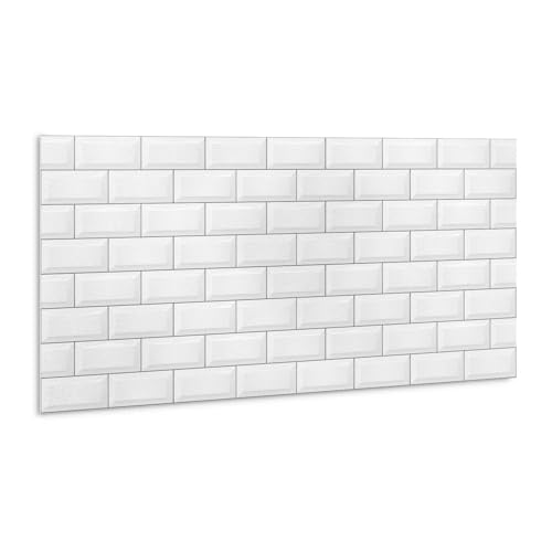 Tulup 100x50cm Wasserdicht Wandpaneele Fliesenaufkleber Boden Bad PVC Selbstklebend die Küche - Moderne Ziegel Tulup 100x50cm Wasserdicht Wandpaneele Fliesenaufkleber Boden Bad PVC Selbstklebend die Küche - Moderne Ziegel von Tulup