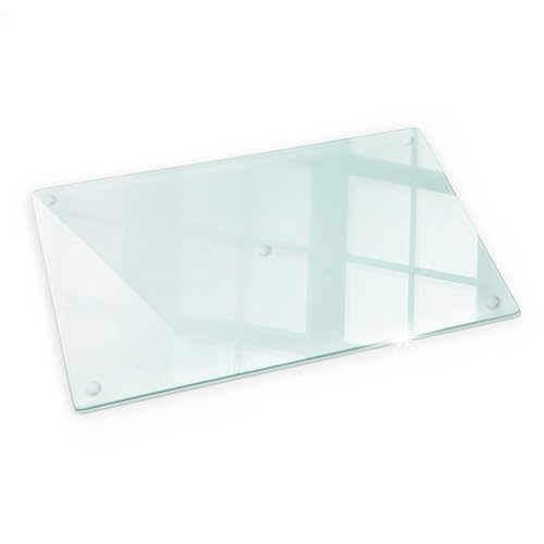 Tulup Arbeitsplattenschutz Küchenarbeitsplatten Durchsichtiges Glas Hitzebeständig 52x30 cm von Tulup