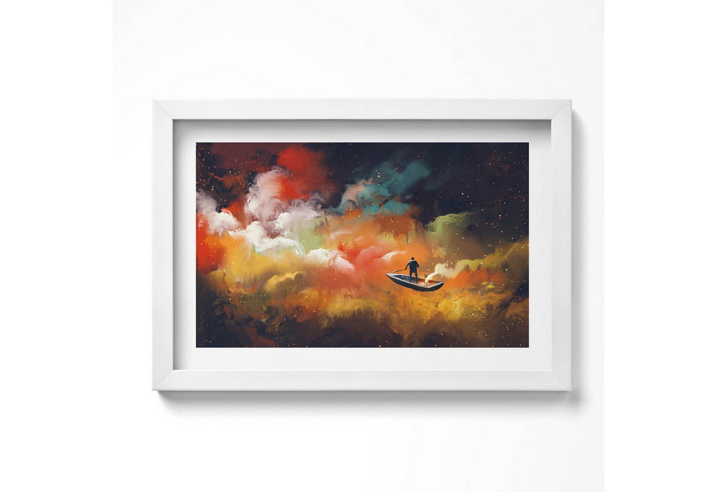 Tulup Bild mit Rahmen Wandkunst gerahmt Abstrakte Kunst, Hochwertiges gerahmtes Bild Tulup Bild mit Rahmen Wandkunst gerahmt Abstrakte Kunst, Hochwertiges gerahmtes Bild von Tulup