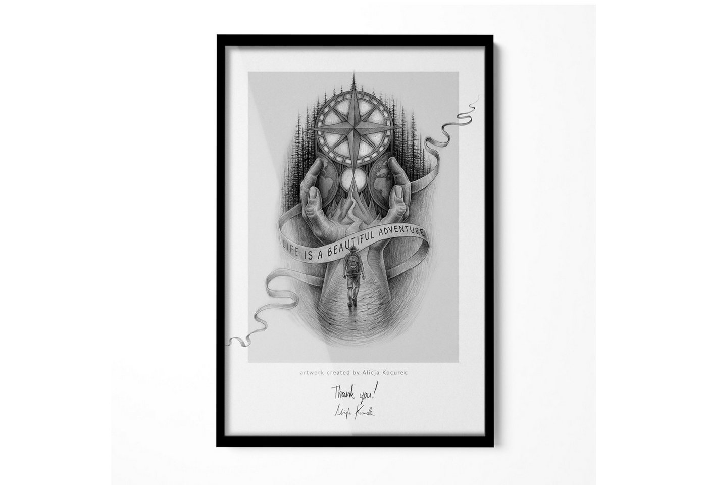 Tulup Rahmen Wanddekoration in Form eines Fotorahmen Moderner Fotorahmen mit Poster Tulup Rahmen Wanddekoration in Form eines Fotorahmen Moderner Fotorahmen mit Poster von Tulup