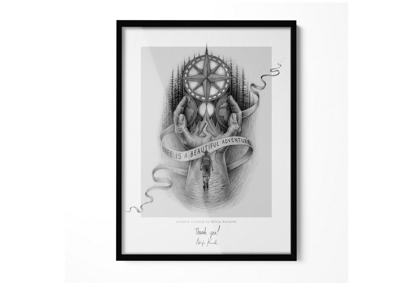 Tulup Rahmen Wanddekoration in Form eines Fotorahmen Moderner Fotorahmen mit Poster Tulup Rahmen Wanddekoration in Form eines Fotorahmen Moderner Fotorahmen mit Poster von Tulup