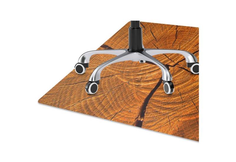 Tulup Bodenschutzmatte Bodenmatte Bürostühle Bürostuhlunterlage XXL Matte PVC 120 cm x 90 cm von Tulup