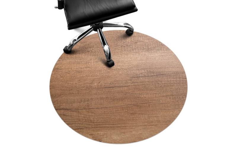 Tulup Bodenschutzmatte Schreibtischstuhl Unterlage Holzstruktur Teppich Für Bürostuhl von Tulup