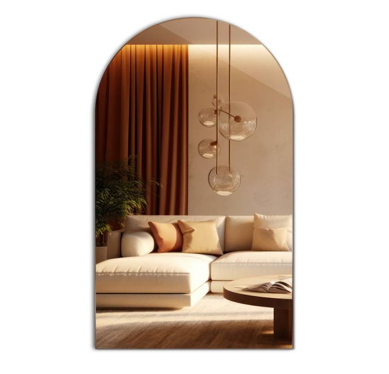 Tulup Dekospiegel Deko Spiegel Ovaler Wand Modern Glas Kosmetikspiegel Loft, Unregelmäßige Form von Tulup