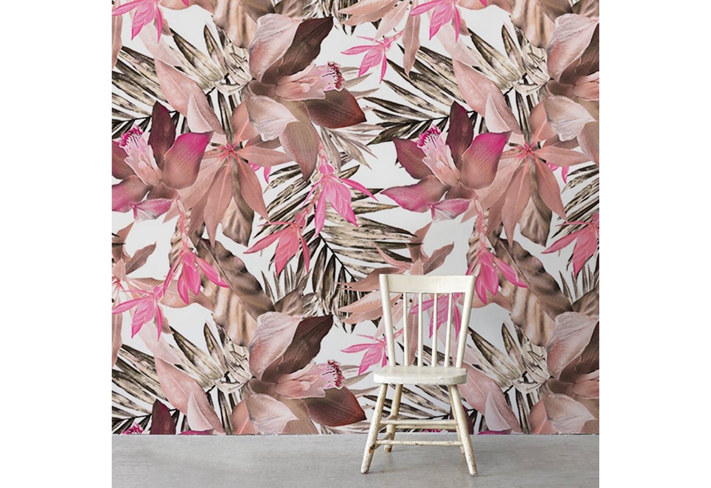 Tulup Fototapete Fototapete XXL Wand Modern Tapete Wohnzimmer - Tropische rosa Palm Tulup Fototapete Fototapete XXL Wand Modern Tapete Wohnzimmer - Tropische rosa Palm von Tulup