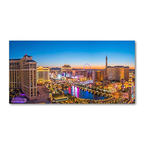 Tulup Glas-Bild Wandbild aus Glas - Wandkunst - Wandbild hinter gehärtetem Sicherheitsglas - Dekorative Wand für Küche & Wohnzimmer 100x50 - Sehenswürdigkeiten & Architektur - Las Vegas USA - Blau Tulup Glas-Bild Wandbild aus Glas - Wandkunst - Wandbild hinter gehärtetem Sicherheitsglas - Dekorative Wand für Küche & Wohnzimmer 100x50 - Sehenswürdigkeiten & Architektur - Las Vegas USA - Blau von Tulup