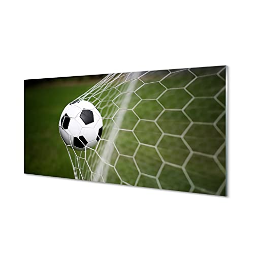 Tulup Glasbild - 100x50cm Wandbild Sport-Fußball-Fußball Dekorative Wohnzimmer Schlafzimmer Bild - Fußball von Tulup