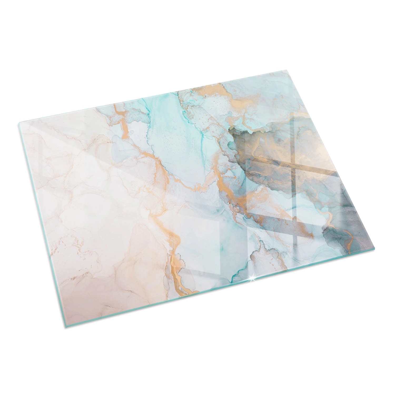 Tulup Glasplatte für Kamin Abstraktes Flüssiges Muster Glasplatte unter Kamin Rechteck 60x40 cm Türkis Glasplatte für Kamin Glas unter Kamin Tulup Glasplatte für Kamin Abstraktes Flüssiges Muster Glasplatte unter Kamin Rechteck 60x40 cm Türkis Glasplatte für Kamin Glas unter Kamin von Tulup