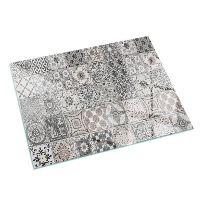 Tulup Glasplatte für Kamin Dekorative Fliesenmuster Glasbodenplatte für Kaminöfen Rechteck 120x80 cm Schwarz Glasplatte für Kamin Glas unter Kamin Tulup Glasplatte für Kamin Dekorative Fliesenmuster Glasbodenplatte für Kaminöfen Rechteck 120x80 cm Schwarz Glasplatte für Kamin Glas unter Kamin von Tulup