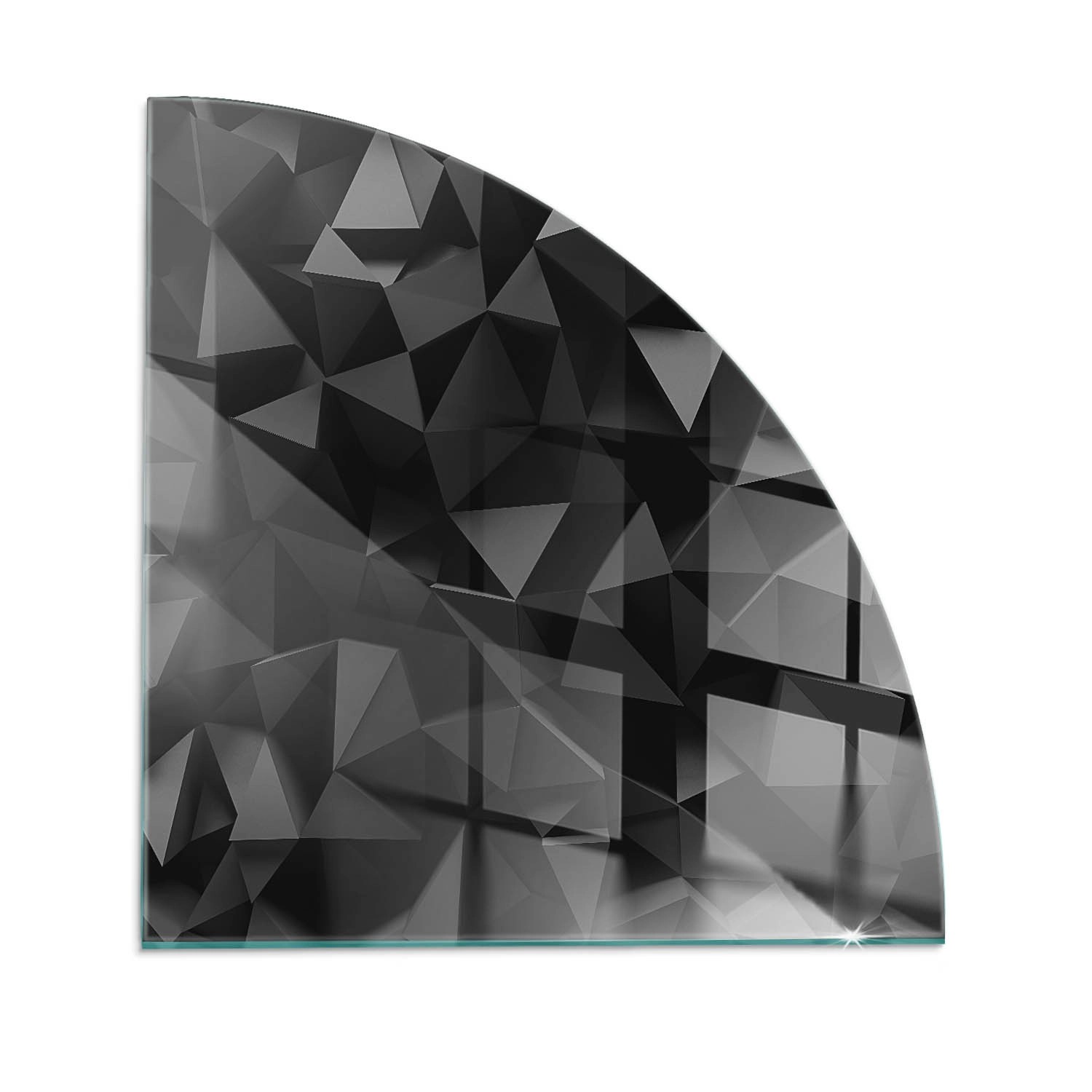 Tulup Glasplatte für Kamin Dreidimensionale Geometrie Kaminofen Glas Bodenplatte Quartal 100x100 cm Schwarz Glasplatte für Kamin Glas unter Kamin Tulup Glasplatte für Kamin Dreidimensionale Geometrie Kaminofen Glas Bodenplatte Quartal 100x100 cm Schwarz Glasplatte für Kamin Glas unter Kamin von Tulup