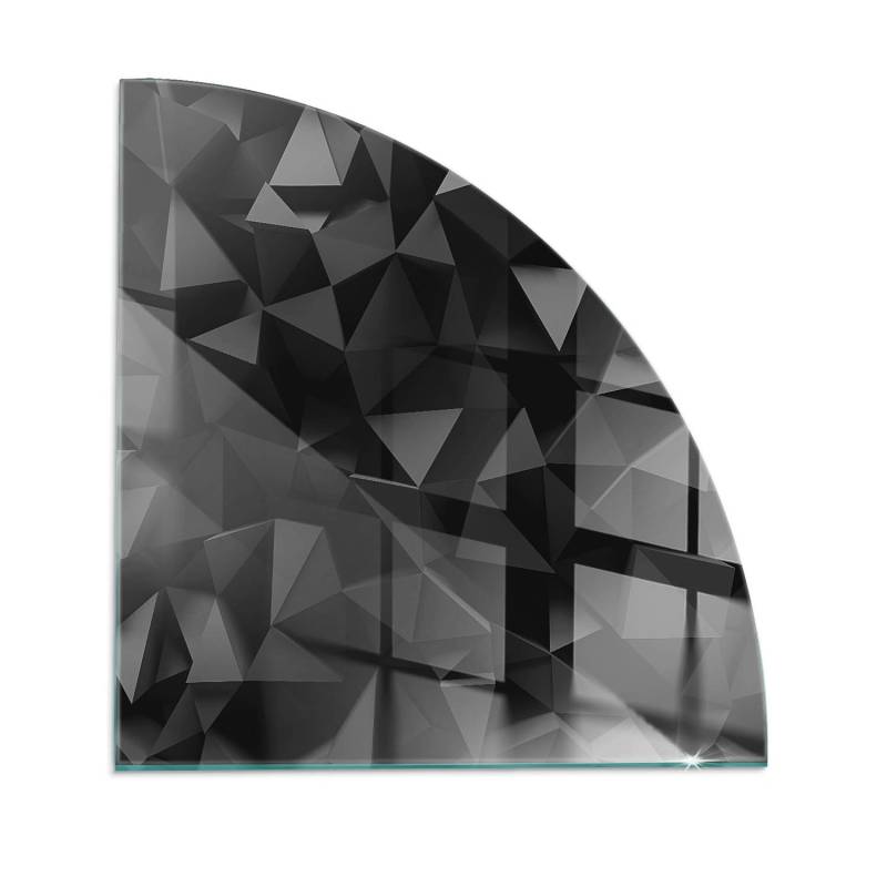 Tulup Glasplatte für Kamin Dreidimensionale Geometrie Kaminofen Glas Bodenplatte Quartal 100x100 cm Schwarz Glasplatte für Kamin Glas unter Kamin Tulup Glasplatte für Kamin Dreidimensionale Geometrie Kaminofen Glas Bodenplatte Quartal 100x100 cm Schwarz Glasplatte für Kamin Glas unter Kamin von Tulup