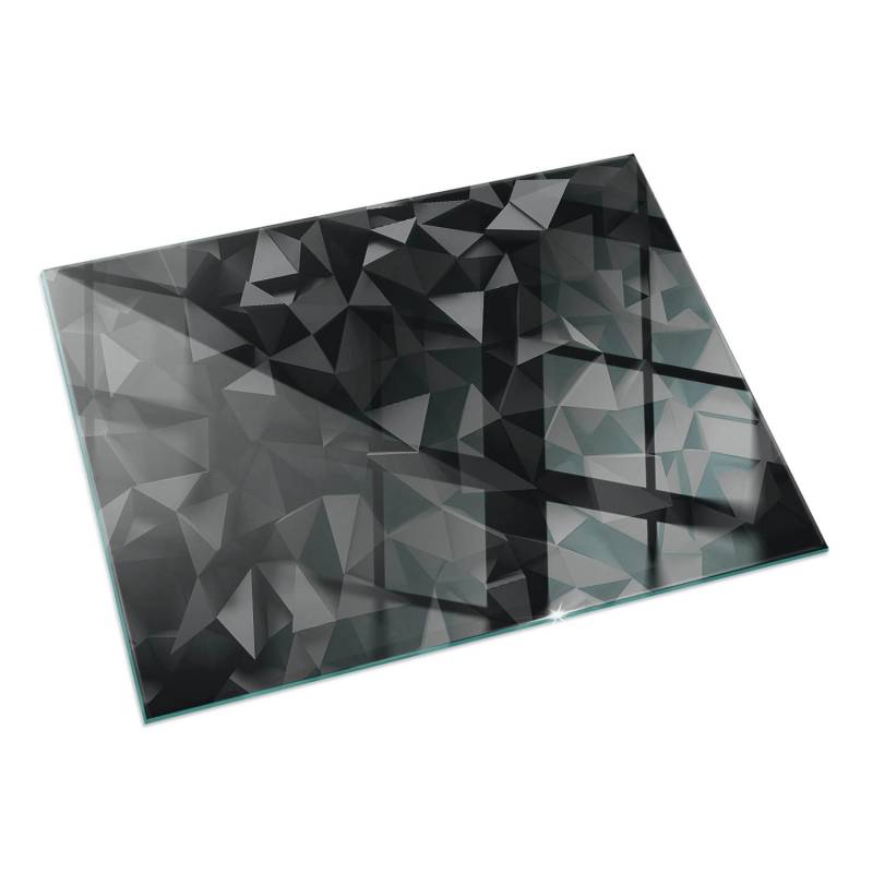 Tulup Glasplatte für Kamin Dreidimensionale Geometrie Kaminofen Glas Bodenplatte Rechteck 60x40 cm Schwarz Glasplatte für Kamin Glas unter Kamin Tulup Glasplatte für Kamin Dreidimensionale Geometrie Kaminofen Glas Bodenplatte Rechteck 60x40 cm Schwarz Glasplatte für Kamin Glas unter Kamin von Tulup
