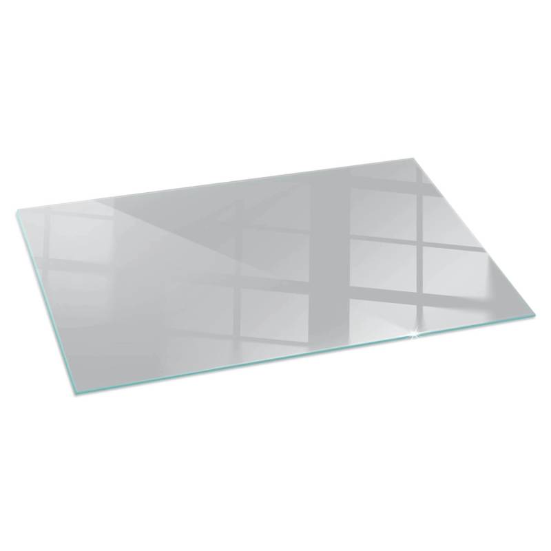 Tulup Glasplatte für Kamin Grau Funkenschutzplatte aus Glas Rechteck 140x70 cm Grau Glasplatte für Kamin Glasplatte für Öfen von Tulup