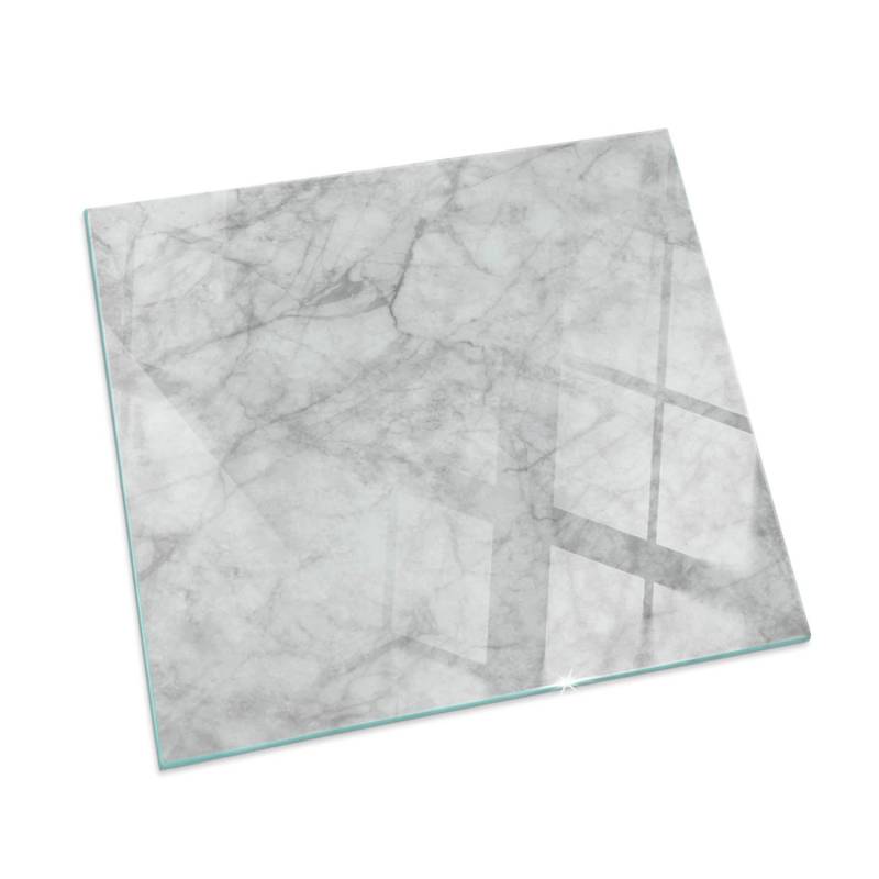 Tulup Glasplatte für Kamin Marmorstrukturmuster Glas unter Kamin Quadrat 50x50 cm Grau Glasplatte für Kamin Glasplatte unter Kamin Tulup Glasplatte für Kamin Marmorstrukturmuster Glas unter Kamin Quadrat 50x50 cm Grau Glasplatte für Kamin Glasplatte unter Kamin von Tulup