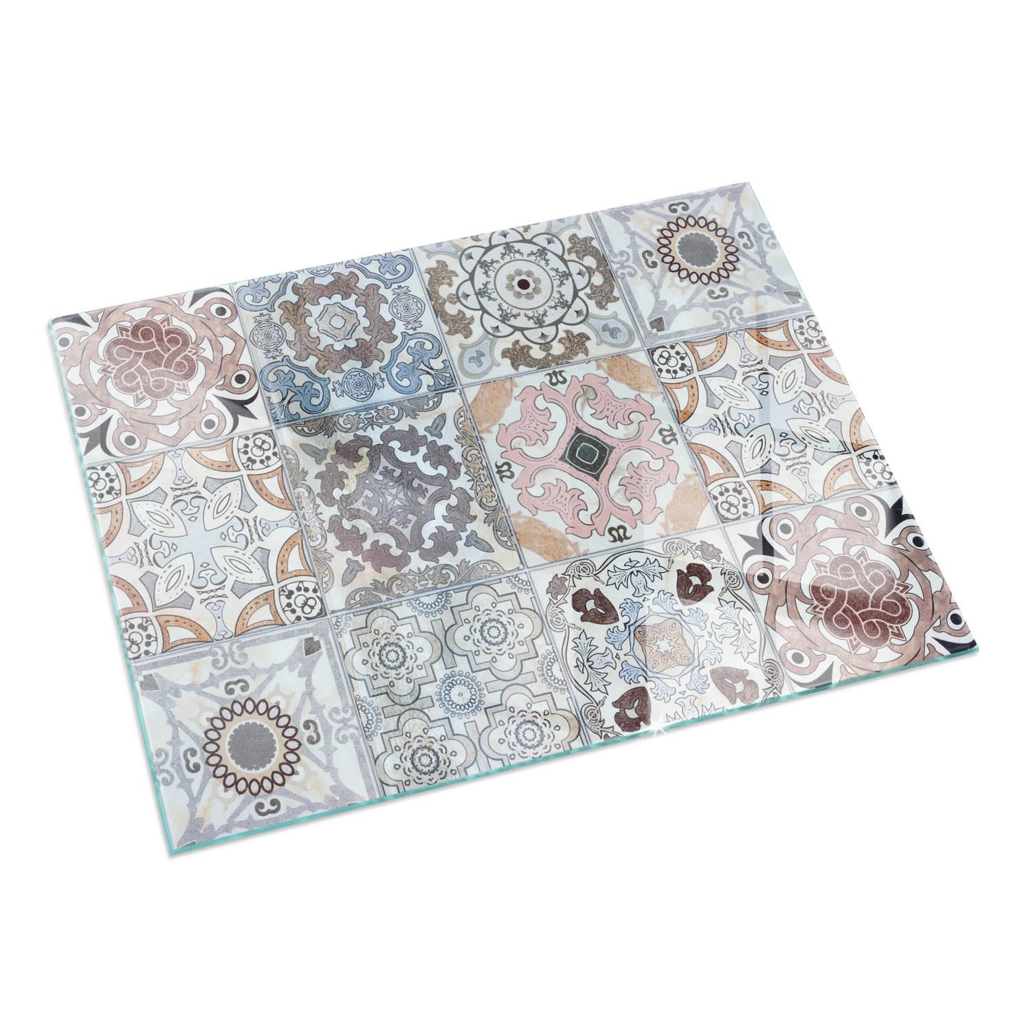 Tulup Glasplatte für Kamin Mosaikmuster in Fliesen Bodenplatte Glas für Ofen Rechteck 60x40 cm Grau Glasplatte für Kamin Kaminofen Glas Bodenplatte Tulup Glasplatte für Kamin Mosaikmuster in Fliesen Bodenplatte Glas für Ofen Rechteck 60x40 cm Grau Glasplatte für Kamin Kaminofen Glas Bodenplatte von Tulup