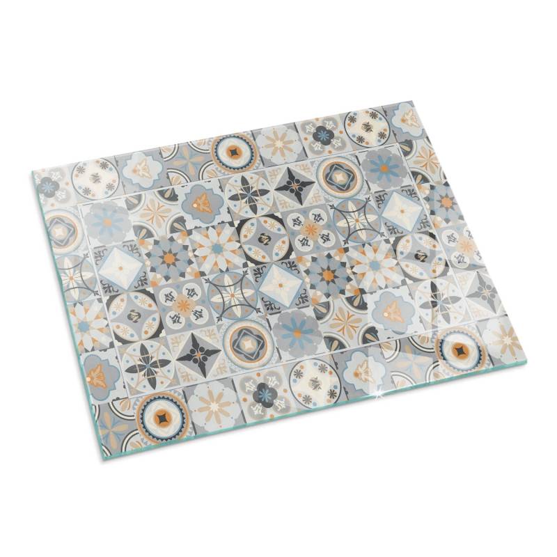 Tulup Glasplatte für Kamin Mosaikmuster in Fliesen Glasplatte für Kaminöfen Rechteck 80x60 cm Grau Glasplatte für Kamin Funkenschutzplatte Kaminöfen Tulup Glasplatte für Kamin Mosaikmuster in Fliesen Glasplatte für Kaminöfen Rechteck 80x60 cm Grau Glasplatte für Kamin Funkenschutzplatte Kaminöfen von Tulup