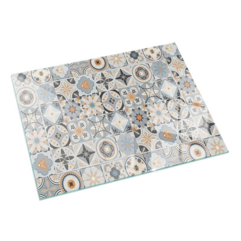 Tulup Glasplatte für Kamin Mosaikmuster in Fliesen Glasplatte unter Kamin Rechteck 60x40 cm Grau Glasplatte für Kamin Funkenschutzplatte aus Glas Tulup Glasplatte für Kamin Mosaikmuster in Fliesen Glasplatte unter Kamin Rechteck 60x40 cm Grau Glasplatte für Kamin Funkenschutzplatte aus Glas von Tulup