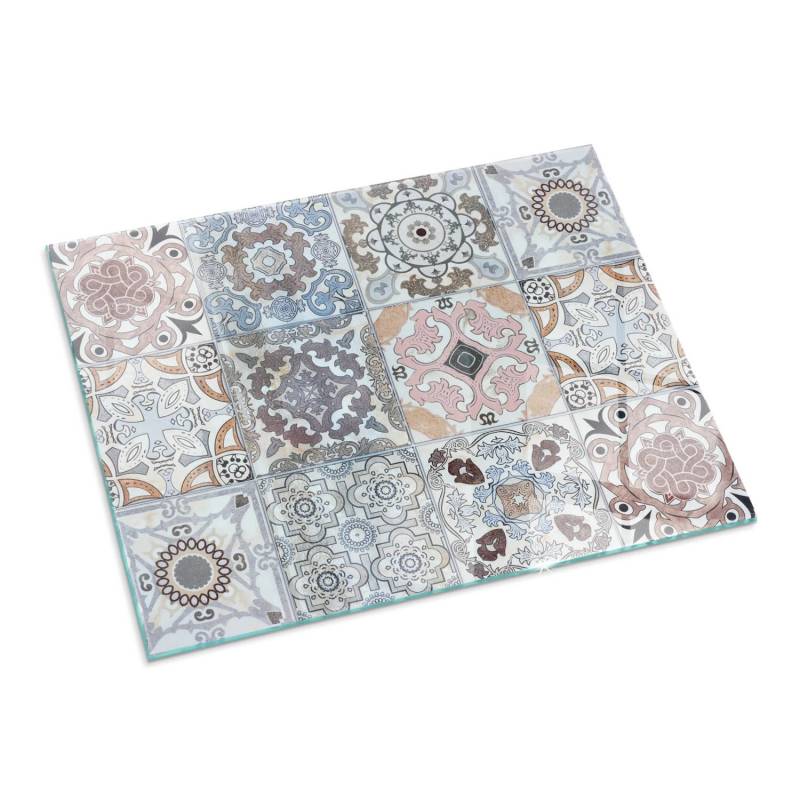 Tulup Glasplatte für Kamin Mosaikmuster in Fliesen Glasplatte unter Kamin Rechteck 80x60 cm Grau Glasplatte für Kamin Funkenschutzplatte aus Glas Tulup Glasplatte für Kamin Mosaikmuster in Fliesen Glasplatte unter Kamin Rechteck 80x60 cm Grau Glasplatte für Kamin Funkenschutzplatte aus Glas von Tulup