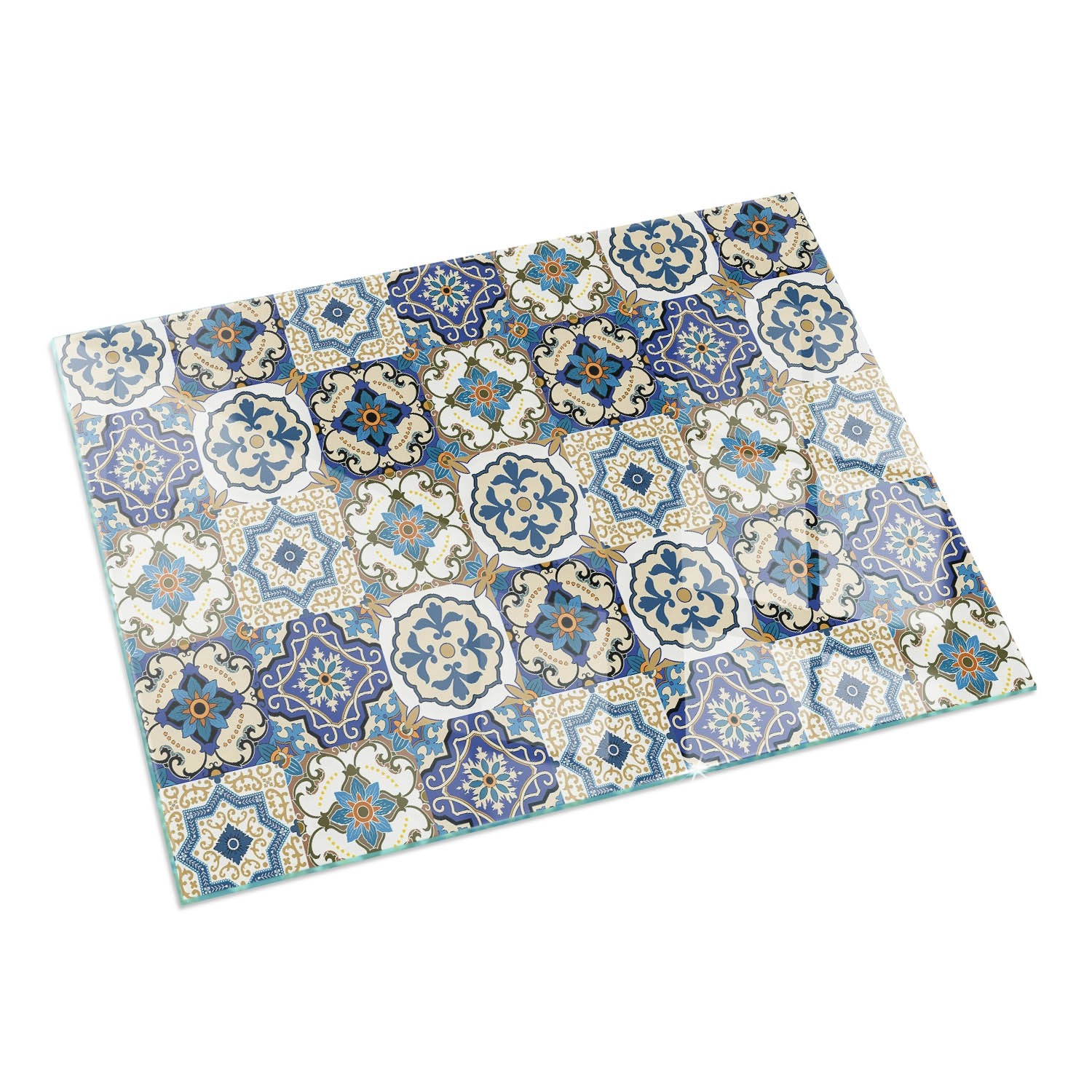 Tulup Glasplatte für Kamin Mosaikmuster mit Blumen Glas unter Kamin Rechteck 120x80 cm Blau Glasplatte für Kamin Glasplatte unter Kamin Tulup Glasplatte für Kamin Mosaikmuster mit Blumen Glas unter Kamin Rechteck 120x80 cm Blau Glasplatte für Kamin Glasplatte unter Kamin von Tulup