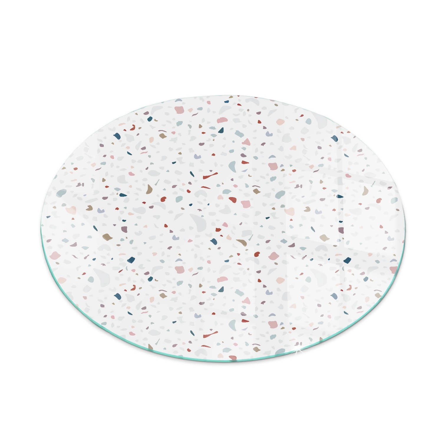 Tulup Glasplatte für Kamin Muster mit Kleinen Formen Glasplatte für Öfen Runden 50x50 cm Weiß Glasplatte für Kamin Kamin Glasplatte Tulup Glasplatte für Kamin Muster mit Kleinen Formen Glasplatte für Öfen Runden 50x50 cm Weiß Glasplatte für Kamin Kamin Glasplatte von Tulup