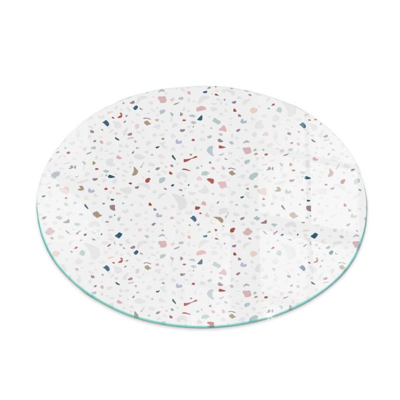 Tulup Glasplatte für Kamin Muster mit Kleinen Formen Glasplatte für Öfen Runden 50x50 cm Weiß Glasplatte für Kamin Kamin Glasplatte Tulup Glasplatte für Kamin Muster mit Kleinen Formen Glasplatte für Öfen Runden 50x50 cm Weiß Glasplatte für Kamin Kamin Glasplatte von Tulup