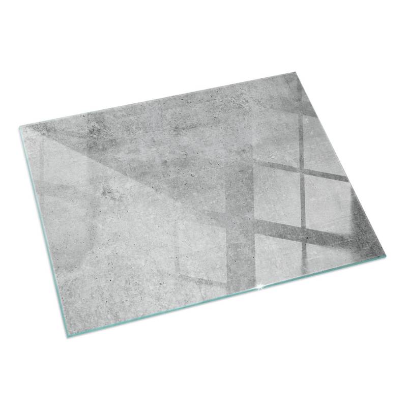 Tulup Glasplatte für Kamin Rohbetonstruktur Glas unter Kamin Rechteck 60x40 cm Grau Glasplatte für Kamin Glasplatte unter Kamin Tulup Glasplatte für Kamin Rohbetonstruktur Glas unter Kamin Rechteck 60x40 cm Grau Glasplatte für Kamin Glasplatte unter Kamin von Tulup