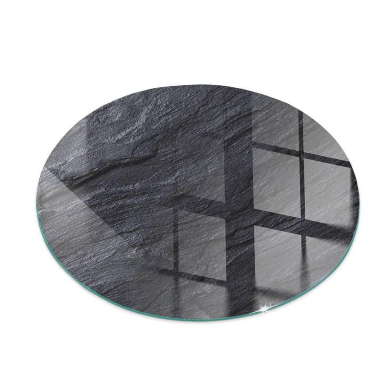 Tulup Glasplatte für Kamin Steinoberflächenstruktur Glasplatte unter Kamin Runden 50x50 cm Schwarz Glasplatte für Kamin Funkenschutzplatte aus Glas Tulup Glasplatte für Kamin Steinoberflächenstruktur Glasplatte unter Kamin Runden 50x50 cm Schwarz Glasplatte für Kamin Funkenschutzplatte aus Glas von Tulup