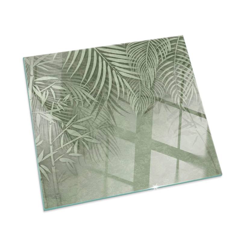 Tulup Glasplatte für Kamin Tropische Blätter im Hintergrund Glasplatte für Kaminöfen Quadrat 50x50 cm Grün Glasplatte für Kamin Glas unter Kamin Tulup Glasplatte für Kamin Tropische Blätter im Hintergrund Glasplatte für Kaminöfen Quadrat 50x50 cm Grün Glasplatte für Kamin Glas unter Kamin von Tulup
