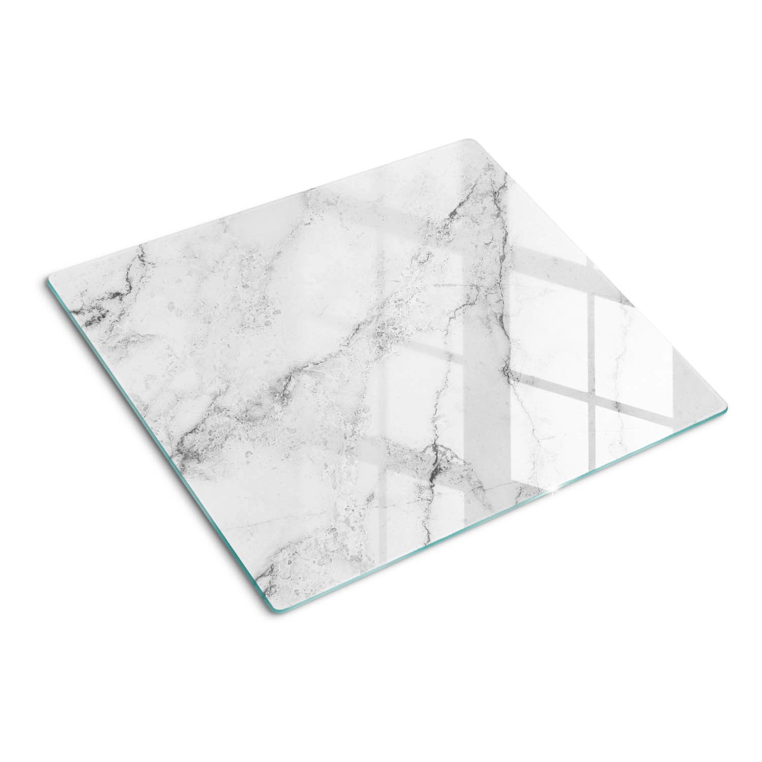 Tulup Herdabdeckplatte 60x52 cm Glas-Servierbrett Küchenutensilien Schutzplatte Spritzschutz Abdeckung Marmor von Tulup