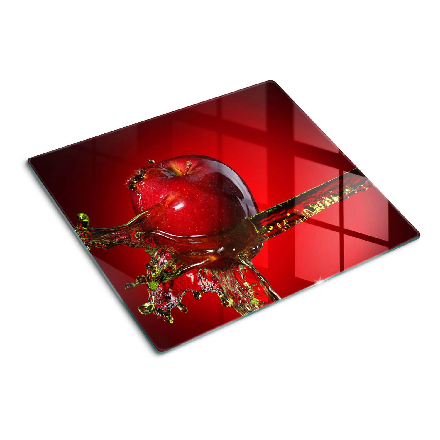Tulup Herdabdeckplatte 60x52 cm Schneidebrett Glas Schutzplatte Küchenutensilien Spritzschutz Apfel und Wasser Tulup Herdabdeckplatte 60x52 cm Schneidebrett Glas Schutzplatte Küchenutensilien Spritzschutz Apfel und Wasser von Tulup
