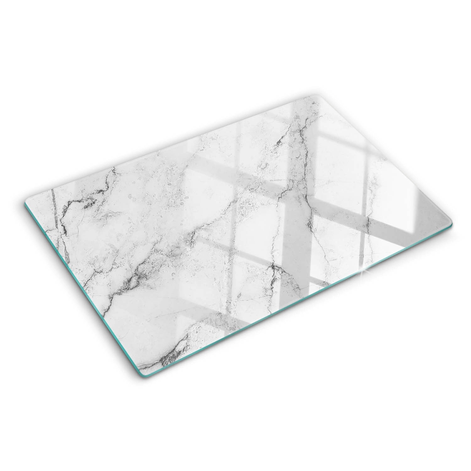 Tulup Herdabdeckplatte 80x52 cm Schneidebrett Glas Schutzplatte Küchenutensilien Spritzschutz Abdeckung Marmor von Tulup
