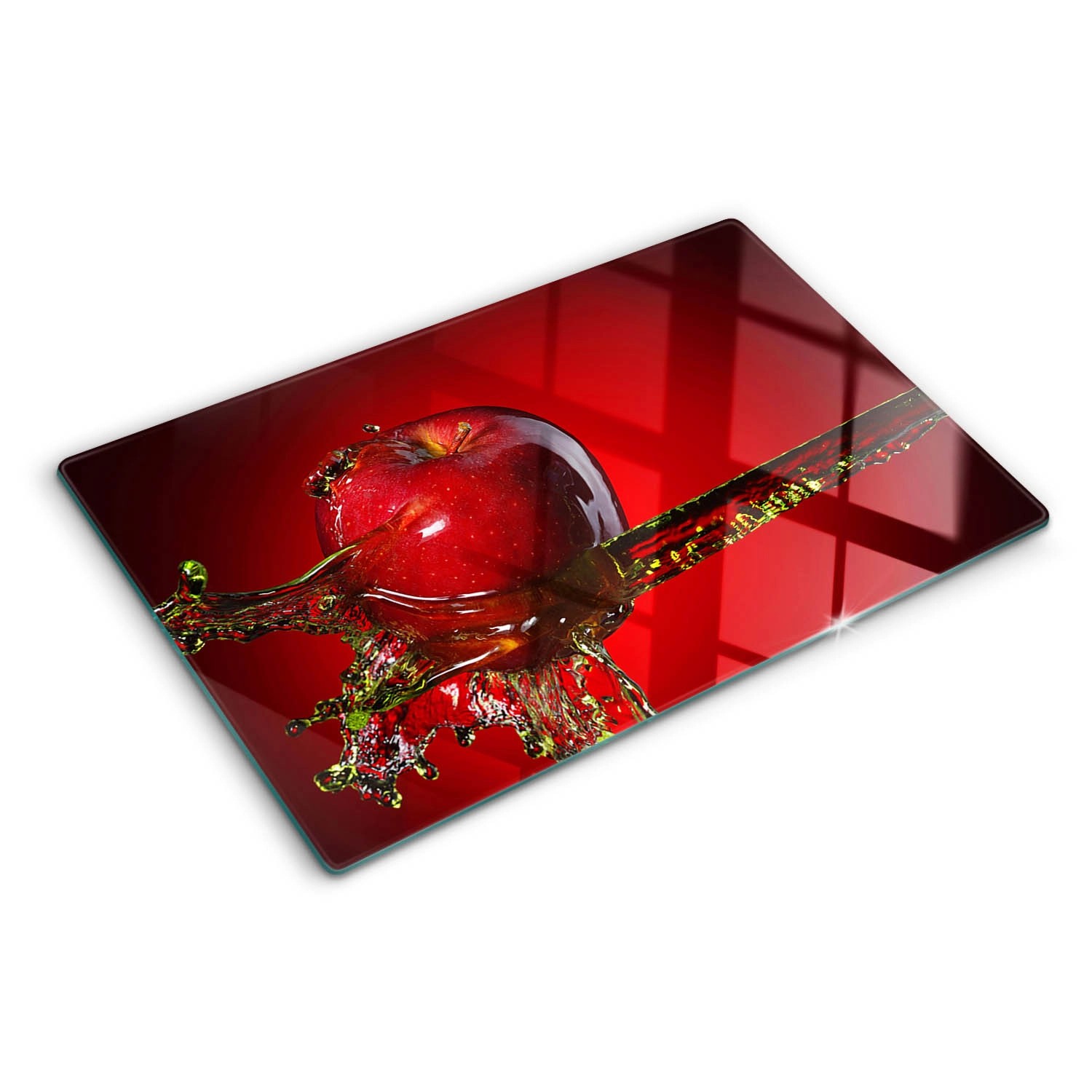 Tulup Herdabdeckplatte 80x52 cm Schneidebrett aus Glas Schutzplatte Küchenutensilien Spritzschutz Apfel und Wasser Tulup Herdabdeckplatte 80x52 cm Schneidebrett aus Glas Schutzplatte Küchenutensilien Spritzschutz Apfel und Wasser von Tulup