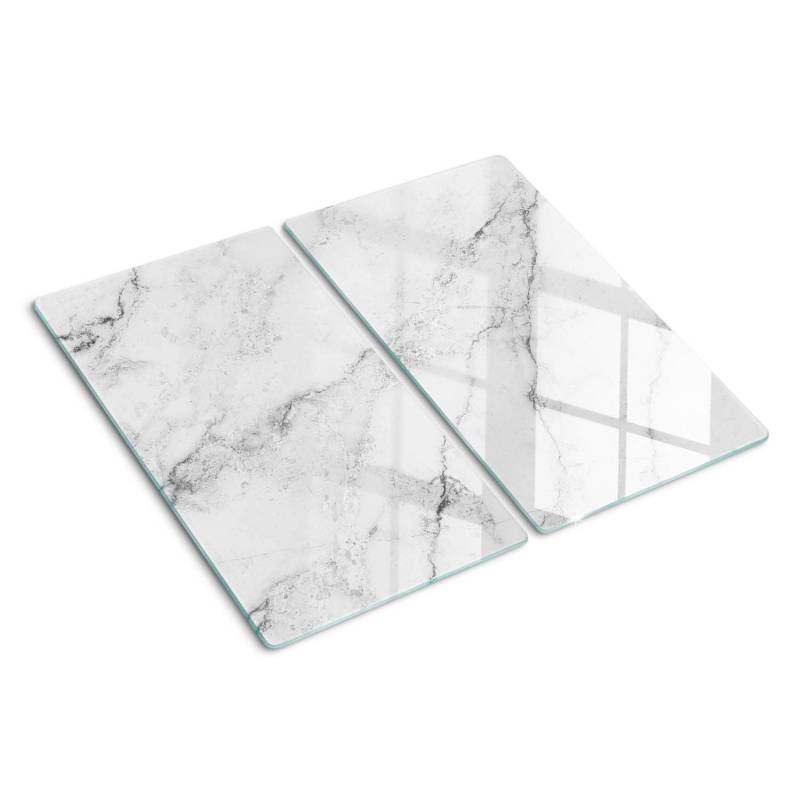 Tulup Herdabdeckplatte SET aus 2 Stück 30x52 cm Schneidebrett aus Glas Schutzplatte Spritzschutz Abdeckung Marmor Tulup Herdabdeckplatte SET aus 2 Stück 30x52 cm Schneidebrett aus Glas Schutzplatte Spritzschutz Abdeckung Marmor von Tulup