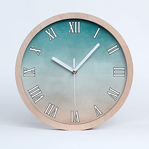 Tulup Holzuhr Uhr Holz ⌀ 25cm Dekoration Wanduhr Modern Runde Stille Uhren Weiße Uhrzeiger - Abstraktion Hintergrund Tulup Holzuhr Uhr Holz ⌀ 25cm Dekoration Wanduhr Modern Runde Stille Uhren Weiße Uhrzeiger - Abstraktion Hintergrund von Tulup