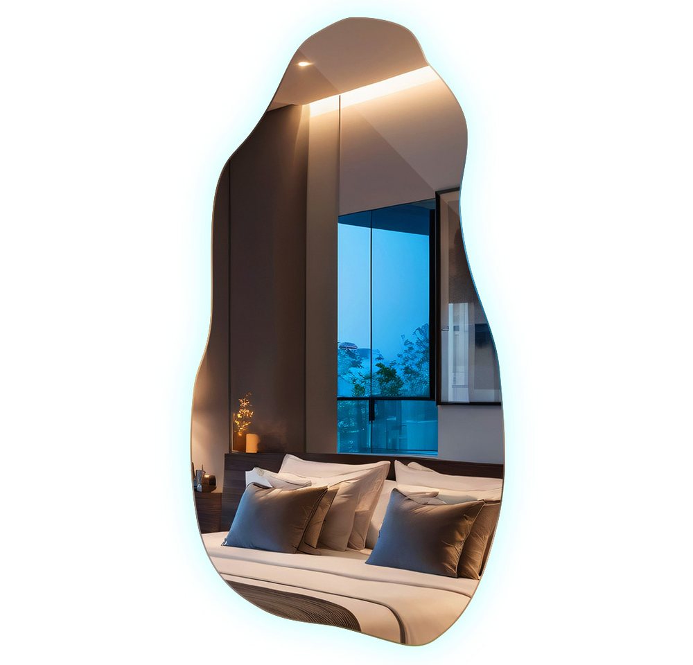 Tulup LED-Lichtspiegel Beleuchteter LED-Spiegel mit Moderne Form der zu Jedem Interieur Passt von Tulup