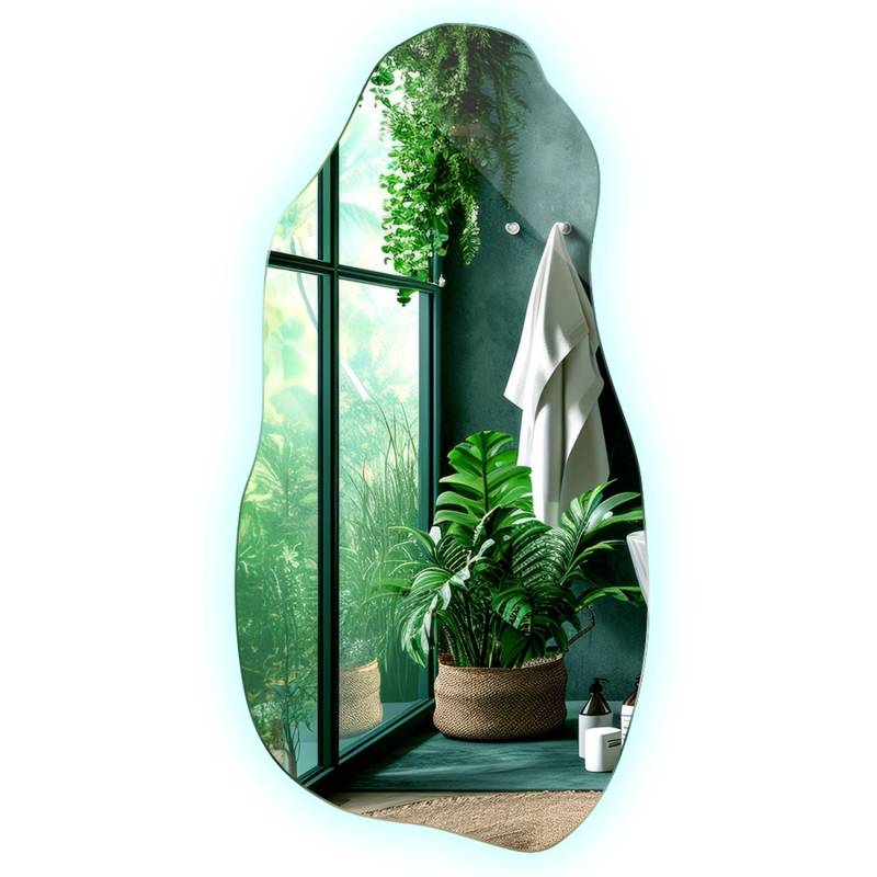 Tulup LED Spiegel Ausgefallene Spiegel Mit LED 40x80 cm Unregelmäßiger Spiegel Mit LED Kaltweiß 6500K Tulup LED Spiegel Ausgefallene Spiegel Mit LED 40x80 cm Unregelmäßiger Spiegel Mit LED Kaltweiß 6500K von Tulup